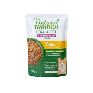 Natural trainer  Cat Busta Stracetti Mature Sterilised Pollo 70 Gr