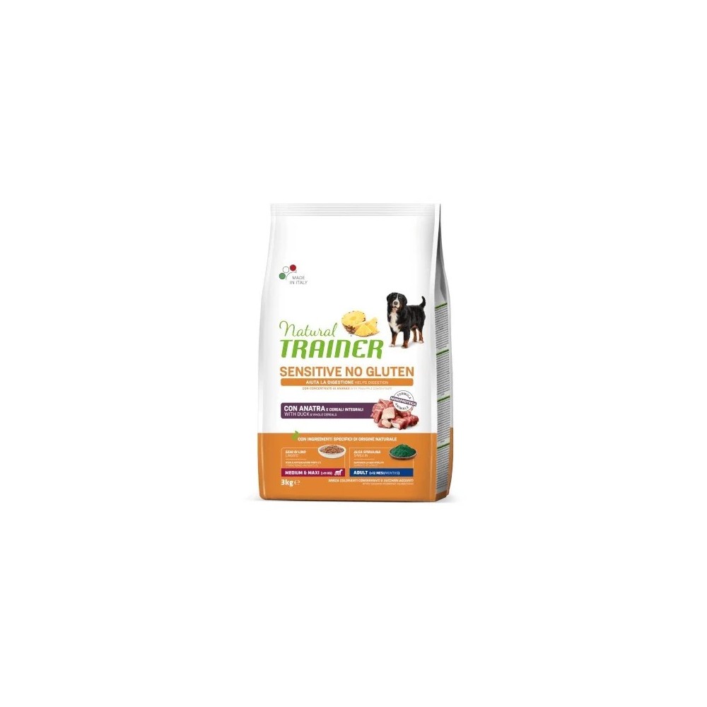 Natural Trainer Sensitive Adult Medium/Maxi Anatra 3Kg