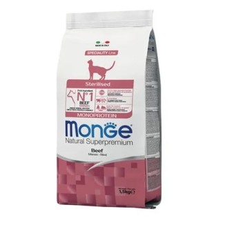 Monge Cat Sterilised Manzo 1.5 Kg crochette gatto