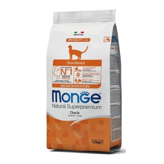 Monge Cat Sterilised Anatra 1.5 Kg crocchette gatto