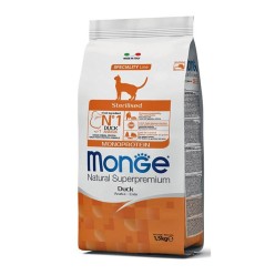 Monge Cat Sterilised Anatra 1.5 Kg crocchette gatto