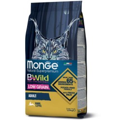 MONGE BW CAT LOW GRAIN LEPRE 1,5 KG CROCCHETTE GATTO