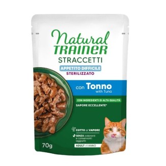 NATURAL TRAINER STRACCETTI TONNO STERILIZZATO APPETITO DIFFICILE 70GR