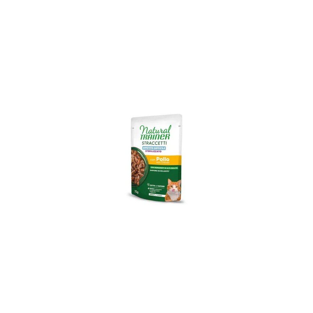 NATURAL TRAINER STRACCETTI POLLO STERILIZZATO APPETITO DIFFICILE 70GR