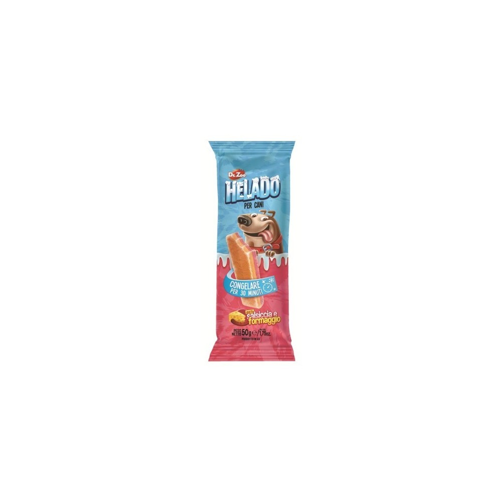 Helado Snack Per Cani Al Gusto Salsicci A E Formaggio, 50 Gr