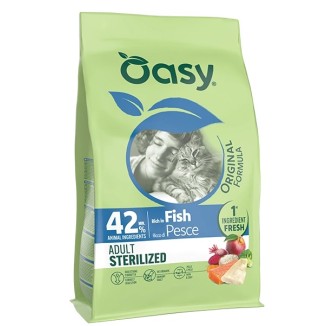 OASY DRY CAT ORIGINAL - ADULT STERILIZED PESCE 1,5 KG CROCCHETE GATTO