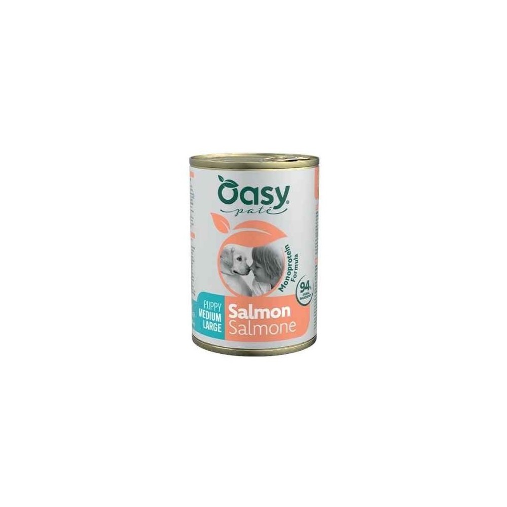 OASY DOG ONE PUPPY M/L SALMONE 400GR cibo umido