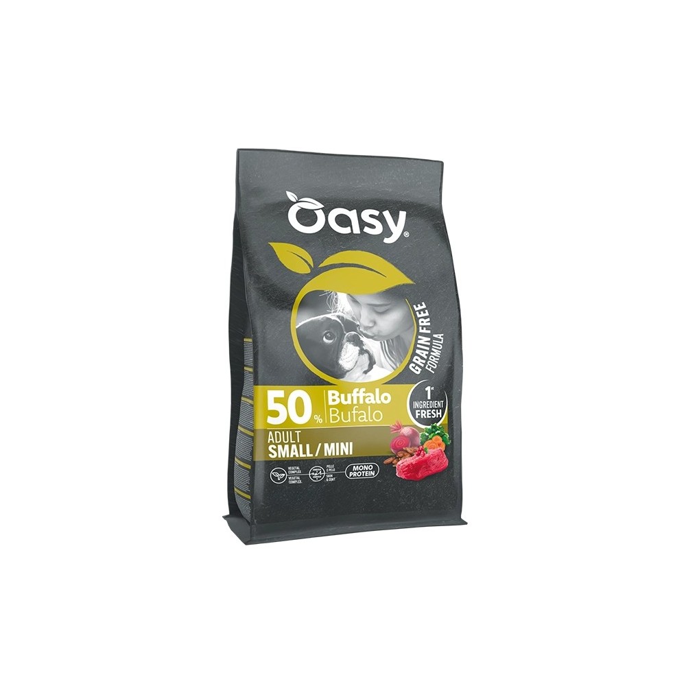 OASY DOG GRAIN FREE BUFALO MINI 2 KG CROCCHETTE CANE