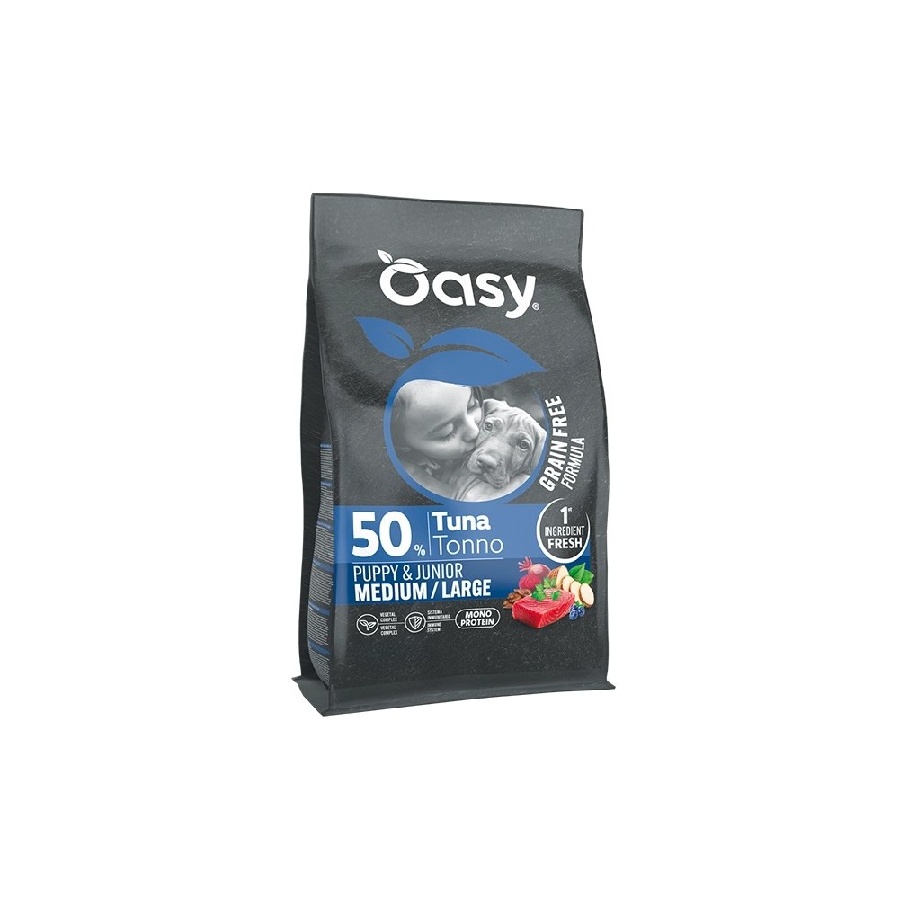 OASY DOG GRAIN FREE PUPPY E JUNIOR TONNO MINI 2 KG