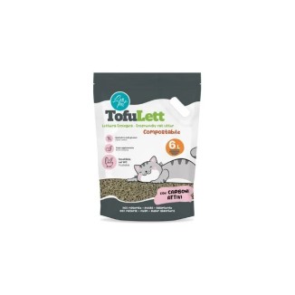 Leo Pet Tofulett Lettiera In Tofu Ai Carboni Attivi 6 Lt