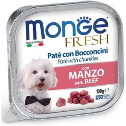 Monge Fresh patè conm bocconcini  Manzo 100 G