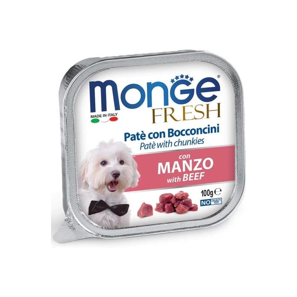 Monge Fresh patè conm bocconcini  Manzo 100 G