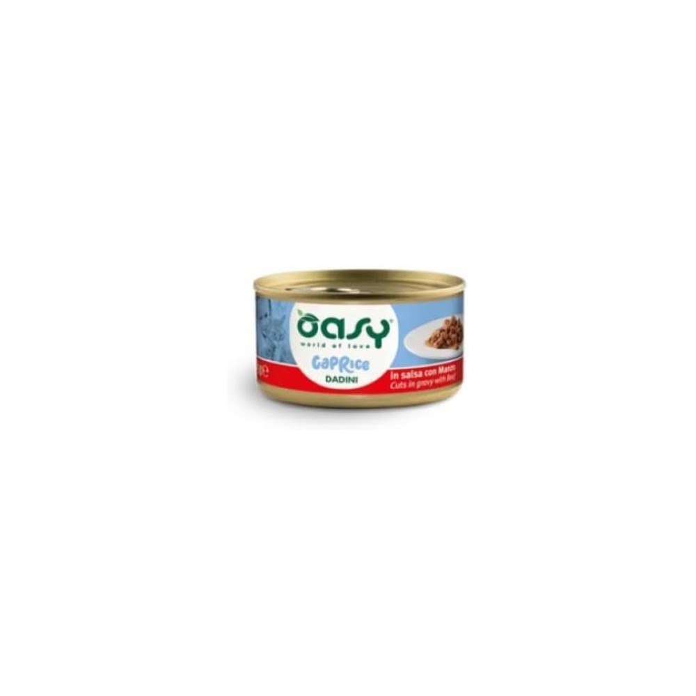 Oasy Caprice Dadini  85 Gr In Salsa Con Manzo