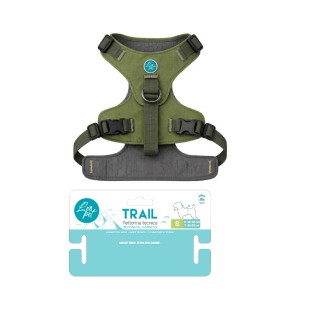 PETTORINA TECNICA VERDE IN NYLON E TESSUTO M 50-70X2