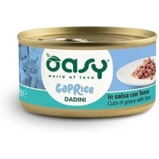 Oasy Caprice Dadini  85 Gr In Salsa Con Tonno   cibo umido per gatti