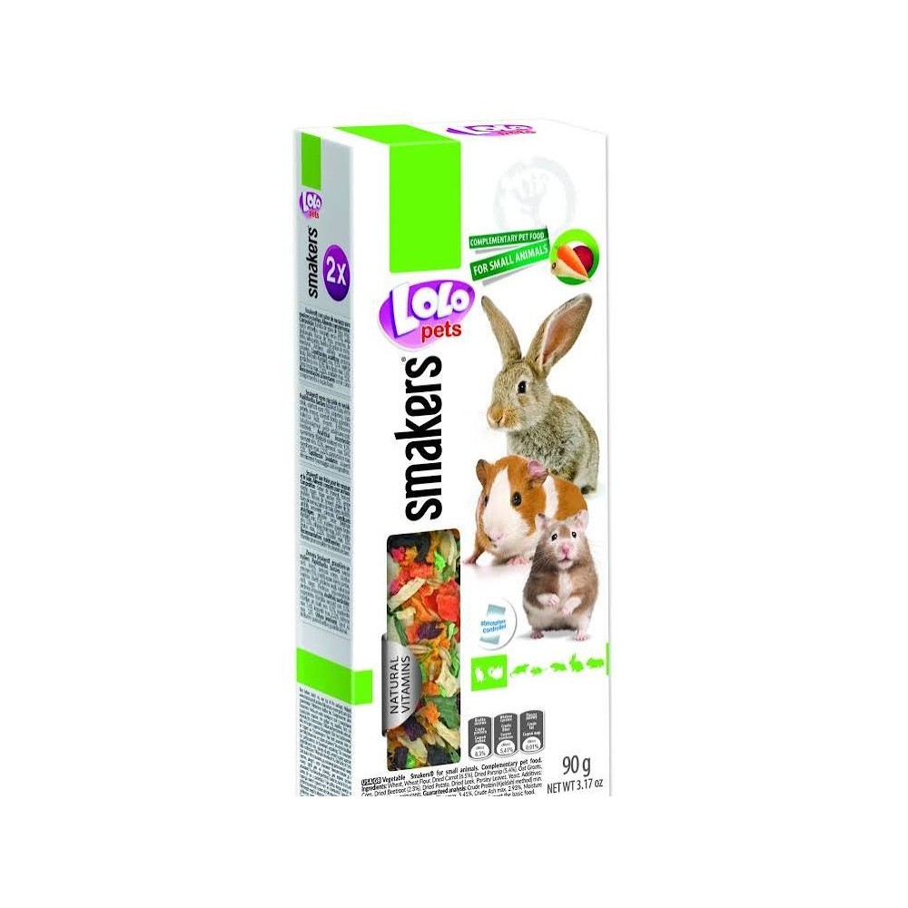 SNACK PER RODITORI E CONIGLI  DI VERDURA 2 PZ 90GR