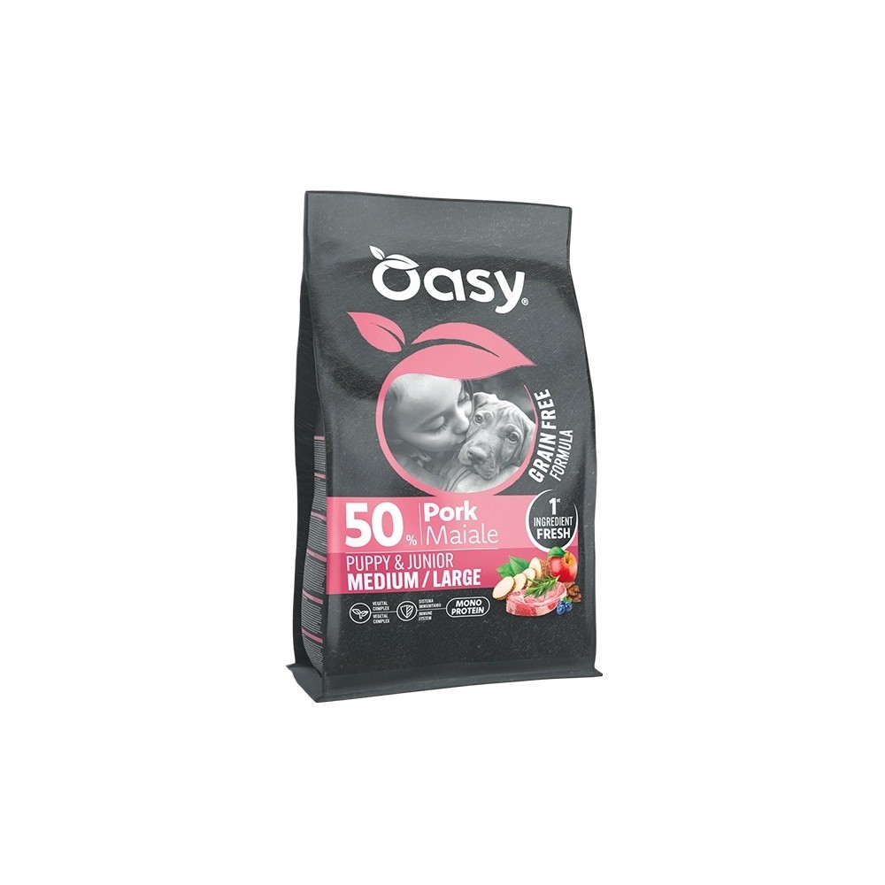 OASY DOG GRAIN FREE PUPPY MEDIUM/LARGE MAIALE KG 10