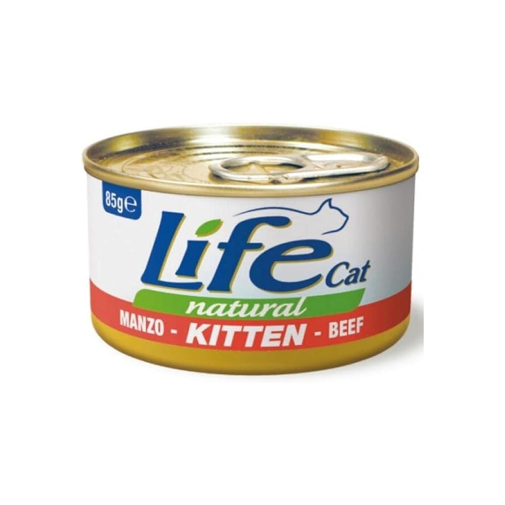 Life Cat Kitten Manzo 85 Gr cibo umido