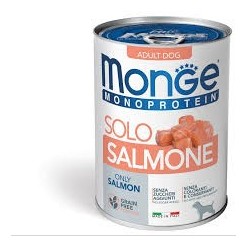 Monge monoprotein solo salmone 400 g cibo umido per cani