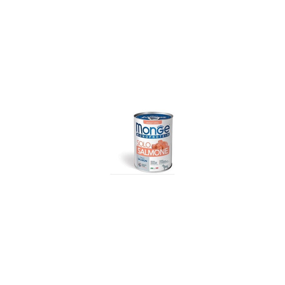 Monge monoprotein solo salmone 400 g cibo umido per cani