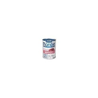 MONGE MONOPROTEIN PUPPY E JUNIOR SOLO MANZO 400GR CIBO UMIDO PER CANI