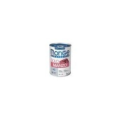 MONGE MONOPROTEIN PUPPY E JUNIOR SOLO MANZO 400GR CIBO UMIDO PER CANI