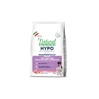 NATURAL TRAINER HYPOALLERGENIC MONOPROTEICO PER CANI ADULT ALL BREDS  MAIALE 3 KG