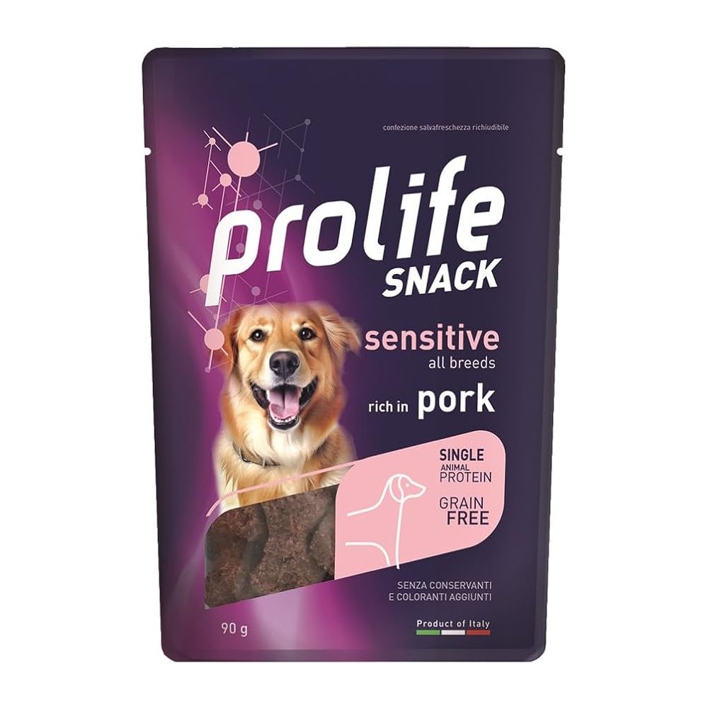 Prolife Dog Snack Monoprotweico Grain free 90 Gr Maiale
