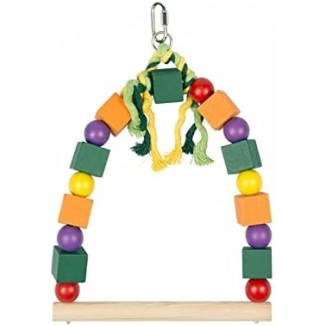 Altalena In Legno Colorato Da Appendere