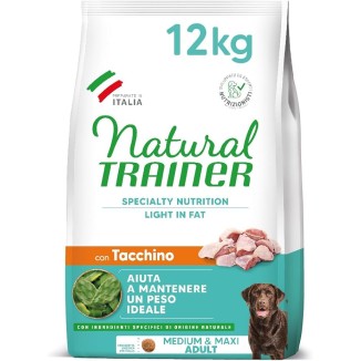 Natural Trainer Crocchette Cane   Light In Fat 12Kg