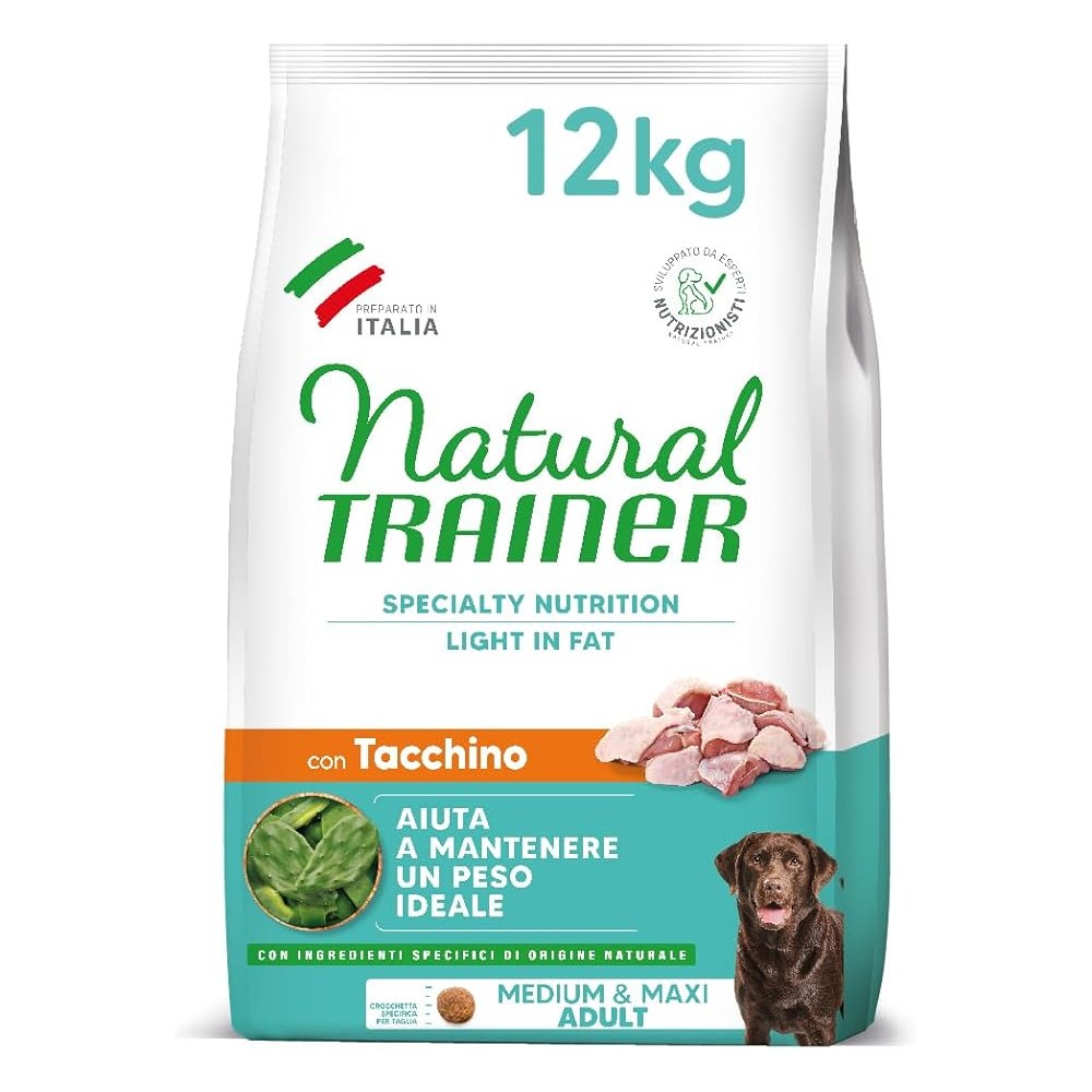 Natural Trainer Crocchette Cane   Light In Fat 12Kg