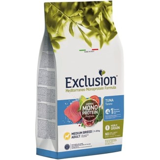 Crocchette cane  EXCLUSION  Monoproteico Medium tonno 12kg