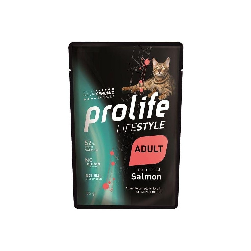 Prolife lifestyle Gatto Adult Salmone 85 Gr cibo umido