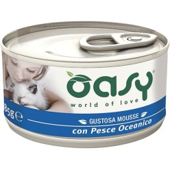 Oasy Mousse 70 Gr Pesce Oceanico  cibo umido per gatti