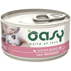 Oasy Mousse 70 Gr Salmone cibo umido per gatti