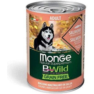 Monge Cane - Bwild Bocconcini al Salmone Grain Free 400 gr