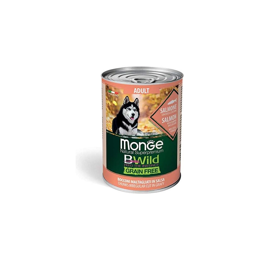 Monge Cane - Bwild Bocconcini al Salmone Grain Free 400 gr