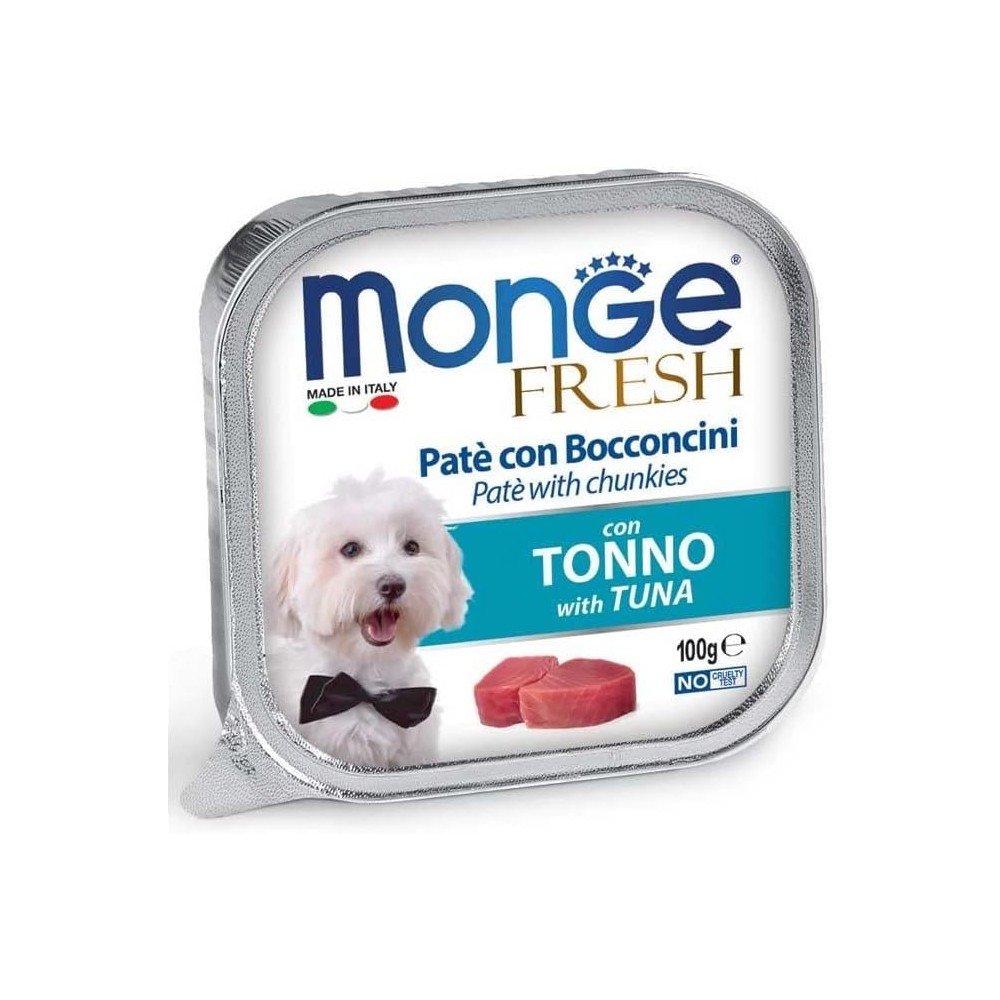 Monge Fresh Patè Con Bocconcini Tonno 100G Cibo Umido
