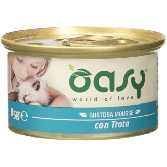Oasy Mousse 70 Gr Trota  cibo umido per gatti