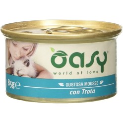 Oasy Mousse 70 Gr Trota  cibo umido per gatti