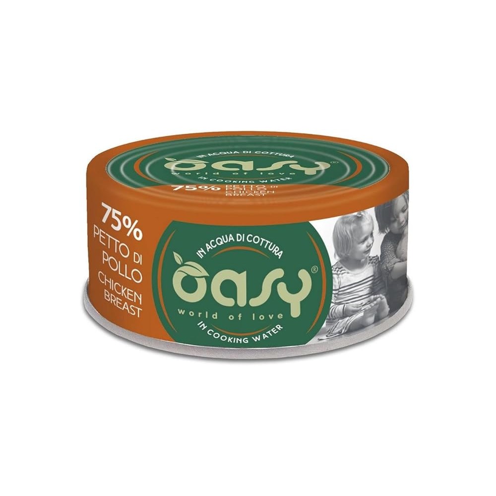 Oasy More Love Lattina Petto Di Pollo 70 Gr   cibo umido per gatti