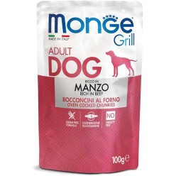 Monge Grillcibo umido per cane  Adult 100 Gr Manzo