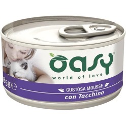 Oasy Mousse 70 Gr Tacchino   cibo umido per gatti