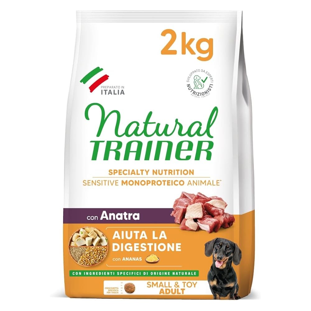 Natural Trainer crocchette cane  Mini Sensitive Anatra 2 Kg