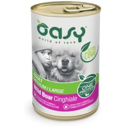 Oasy Dog mono proteico  Medium/Large Cinghiale 400 Gr  cibo umido per cani