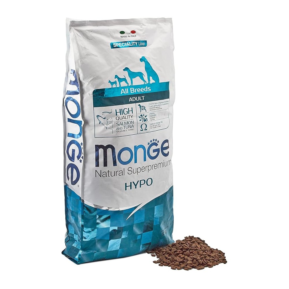 Monge Natural Superpremium All Breeds Adult Hypo con Salmone e Tonno 12 kg