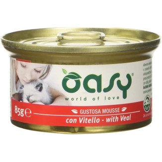 Oasy Mousse 70 Gr Vitello   cibo umido per gatti