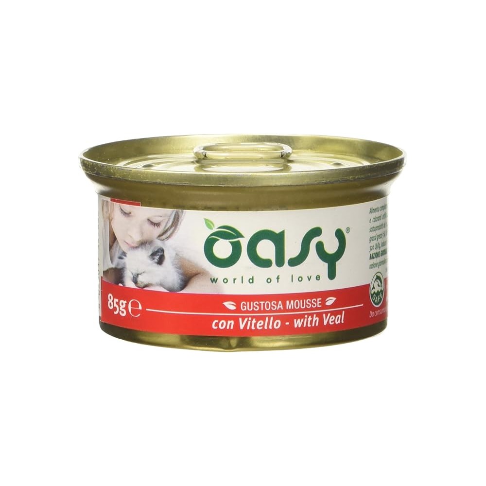 Oasy Mousse 70 Gr Vitello   cibo umido per gatti