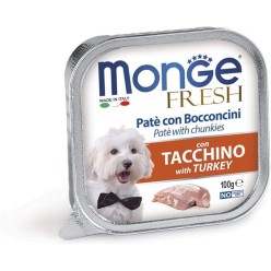 Monge Fresh patè con bocconcini Tacchino 100Gr cibo umido