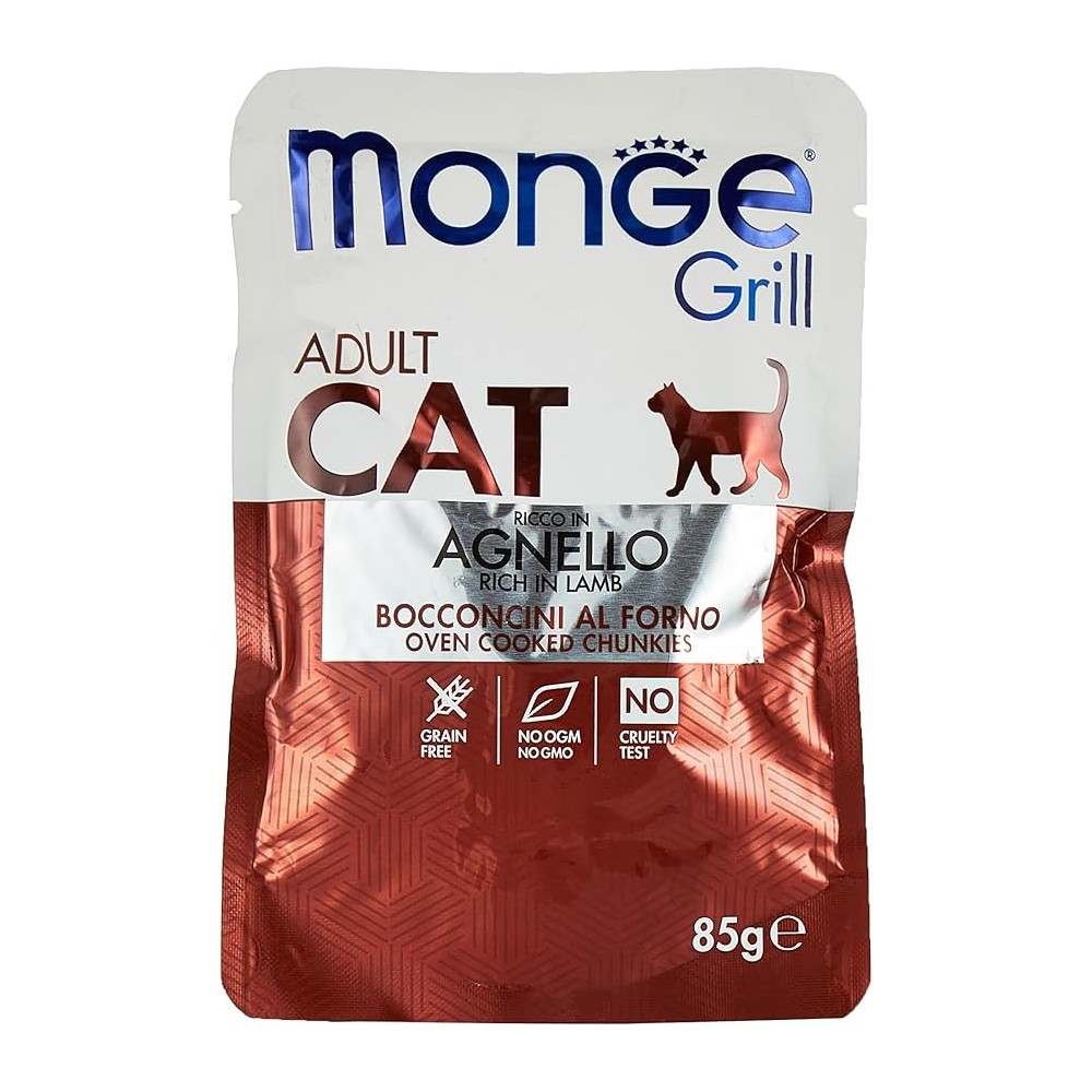Monge Grill Bocconcini In Jelly – Ricco In Agnello – Adult 85 Gr Cibo Umido